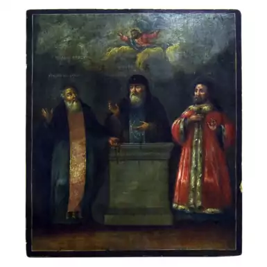Раритетна ікона «Переяславські чудотворці». Середина XIX століття